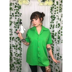 💚vintage 60s collared top💚